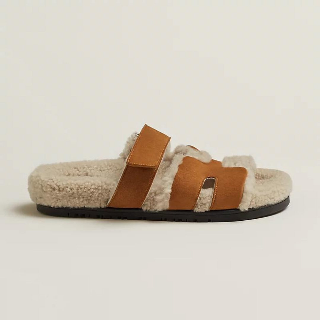 Roman Sandals – Almond Brown & Cloud White (Limited Edition)